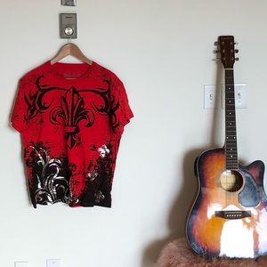 Konflic sample T-shirt with metallic print